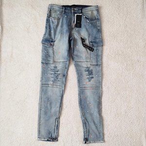 Forever 21 Men Distressed Paint Splatter Size 31